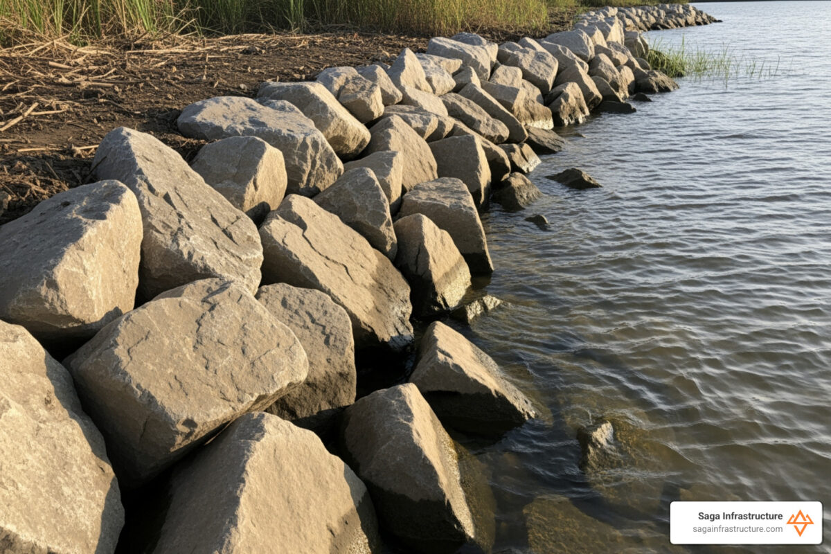 riprap erosion protection