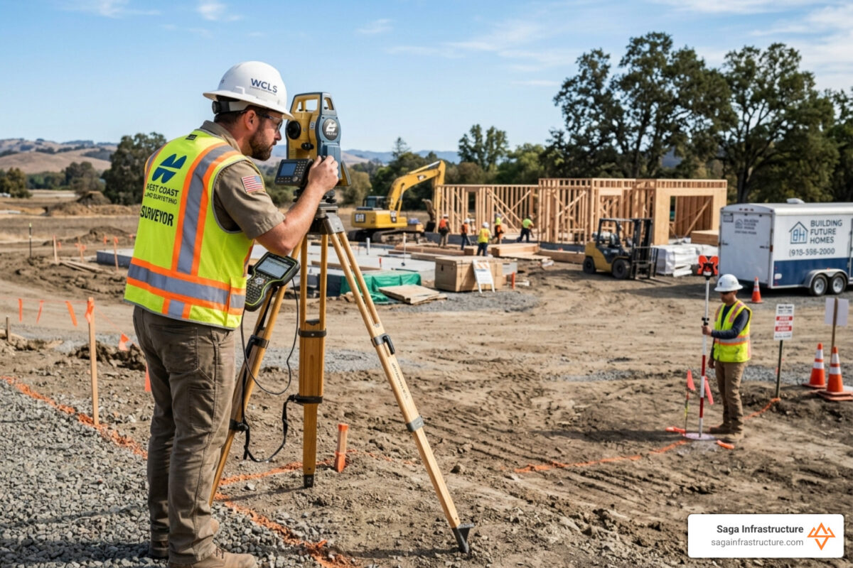 land surveying services professional surveyor total station property - land surveying services