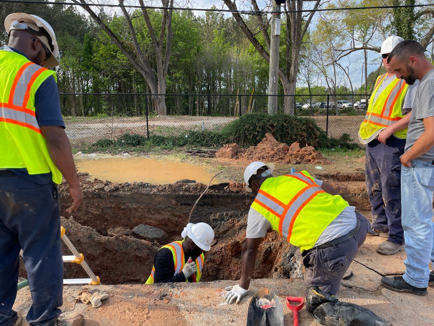 Subsurface utility engineering underground utility mapping